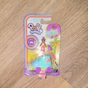 Mattel Polly Pocket Diecast Car Adventure Set Figure Pet Sealed New